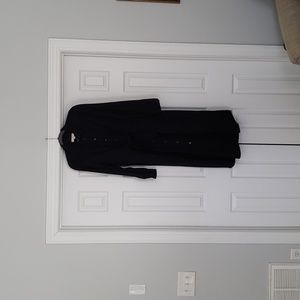 Loft button up shirt dress with tie front.